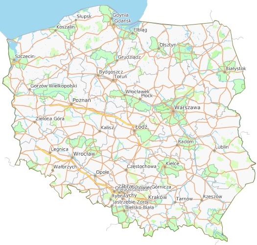 Mapa lasów